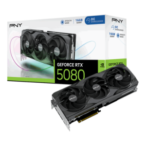 PNY GeForce RTX™ 5080 Overclocked Triple Fan GPU